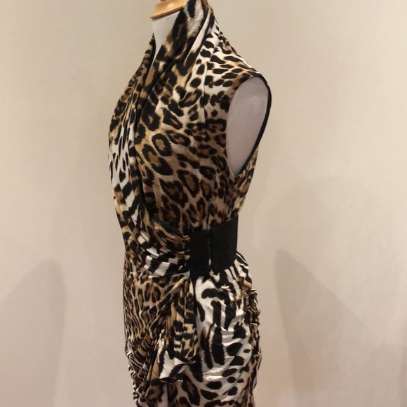 Joseph Ribkoff cheetah dress size 8 - Picture 2 of 10